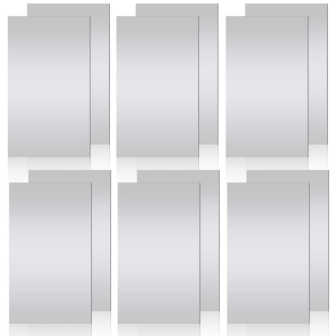 LEIFIDE 12 Pcs Metal Shim Stock 316 Stainless Steel Sheet Shim, Flat Sheets of Metal for Kitchen DIY Craft Making Application 0.001, 0.0015, 0.002, 0.003, 0.004, 0.005 Inch Thick, 6 x 12 Inch