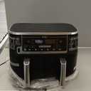 Ninja DZ550 Foodi 10 Quart 6-in-1 DualZone Smart XL Air Fryer with 2 Independent Baskets, Smart Cook Thermometer for Perfect Doneness, Match Cook & Smart Finish to Roast, Dehydrate & More, Grey