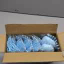 LIYH 150 Pcs Baby Blue Plastic Cutlery Sets - Light Blue Plastic Silverware Heavyduty, Disposable Utensil Sets, 50 of Each Forks, Knives & Spoons Flatware Set for Party Birthday