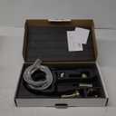 HGN Kitchen Faucet with Pull Down Sprayer, Commercial Single Handle Spring Kitchen Sink Faucets for Farmhouse Camper Laundry Utility Rv Wet Bar Sinks Black&Brush Gold (Black&Brush Gold)