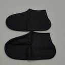 Waterproof Shoe Covers 2 Pairs,Rain Shoe Covers Reusable Silicone Non Slip Shoe Covers for Outdoor,Rain Shoe Covers for Women and Men (Black, Large)