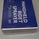 SHAMANDA Warm Water Bidet Sprayer for Toilet with Hot and Cold Brass Rough-in Valve, Stainless Steel Handheld Bidet Attachment Set for Feminine, Pets and Baby Diaper Wash, Brushed Nickel, BDS08-2