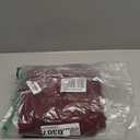 MADIZZ Set of 2 Faux Wool Plush Decorative Throw Pillow Covers 18x18 Inch Burgundy Fluffy Striped Soft Decorative Cushion Cover for Sofa Bedroom Pillow Shell