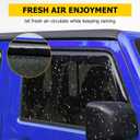 AUXMART Window Rain Guards for Jeep Wrangler JL/Gladiator JT 2018 2019 2020 2021 4-Door, in-Channel Side Window Deflectors Window Vent Visors (Not for JK, 4-Piece)