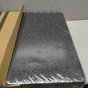 SUPERJARE 0.4'' Thick 24 Pcs 96 Sq Ft Rubber Top Exercise Equipment Mats, High Density EVA Foam Mats with Rubber Top, Interlocking Gym Flooring for Home Gym, Protective Workout Mat, Black/Grey