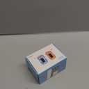 Vibeat Pulse Oximeter, Small Size Fingertip Blood Oxygen Meter with Smart Reminder for Home Use, O2 monitor with Batteries & Lanyard, Blue