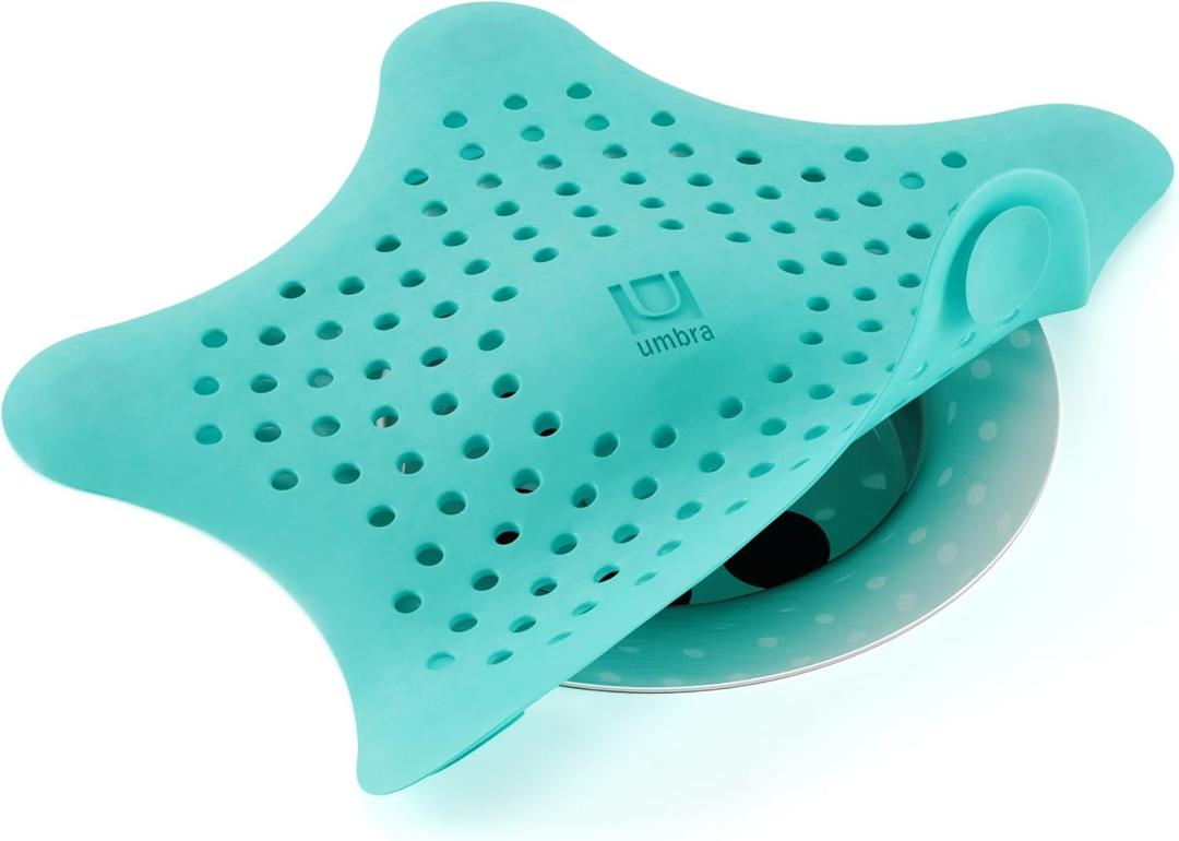 Umbra Starfish Drain Cover/Hair Catcher, Surf Blue