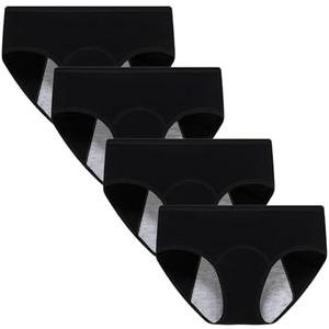 Demifill Teen Girls Period Underwear Cotton Soft Women Panties For Teens Briefs, S