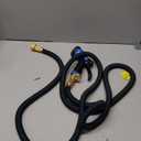 Flexi Hose Expandable Garden Hose with 8 Function Nozzle, 25FT - Lightweight Retractable Garden Hose, Water Hose - No-Kink Flexibility, 3/4 Inch Solid Brass Fittings and Double Latex Core