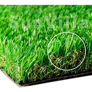 4FTX7FT Realistic Indoor/Outdoor Artificial Grass/Turf, Olive Green/Yellow, 4' x 7', Green/Olive Green/Yellow