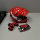 TCMT Dot Youth & Kids Motocross Offroad Street Helmet Red Spider Motorcycle Youth Helmet Dirt Bike Motocross ATV Helmet+Goggles+Gloves M
