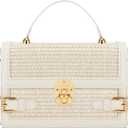 KKXIU Straw Purses for Women Summer Beach Shoulder Purse & Clutch Handbag, Woven Crossbody Bags for Women