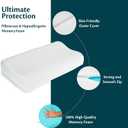 Cervical Pillow for Neck and Shoulder Pain Relief Memory Foam Orthopedic Contour Pillow Ergonomic with Adjustable Height Support for Side Back and Stomach Sleeper with Breathable Washable Pillowcase (60x35x13/11 - SOFT)