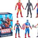 Marvel Titan Hero Series Action Figure Multipack, 6 Action Figures, 12-Inch Toys, Inspired By Marvel Comics, For Kids Ages 4 And Up