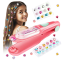 Hair Gem Stamper Kit, Bling Hair Jewels for Girls Toys, Hair Styling Tool with Reusable Shining Diamonds, Birthday Gifts Toys for Girls Ages 3 4 5 6 8-12