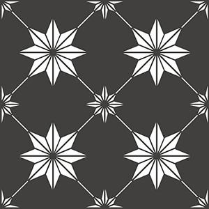 FloorPops Rigel Peel & Stick Floor Tiles, Black, 10 Tiles, 12in x 12in x .06in, Covers 10 sq.ft.