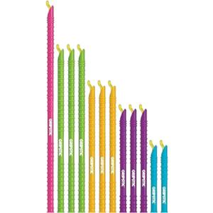 GripStic Bag Clips. 12pc Durable Food Clip Set For Kitchen Storage. Reusable Chip Bag Clips. Color Coded Bag Closure Sticks Provide Air Tight Seal. Chip Clips Reinvented. (Assorted Sizes (Pack of 12))