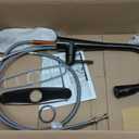 Moen Ronan Matte Black Pulldown Kitchen Faucet with SwivelControl Wand and Power Clean Technology 87918BL