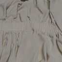 Make you perfect Women Deep V Neck Flowy A-line Sexy Midi Dress Long Sleeve High Rise Elastic High Waisted Casual Dress 2025 L