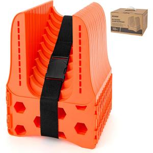 Kohree RV Sewer Hose Support 10FT, Bright Orange Heavy-Duty RV Sewer Support with Adjustable Design for Campers, Easy to Set Up, Help Dumping Quickly and Securely, Comes with Carrying Strap