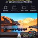 Electric FocusProjector with WiFi 6 and Bluetooth 5.0, Mini Portable Native 720P with 4K Support, Smart Proyector Built in Apps, Auto Vertical Keystone, Home Movie Projectors for Outdoor