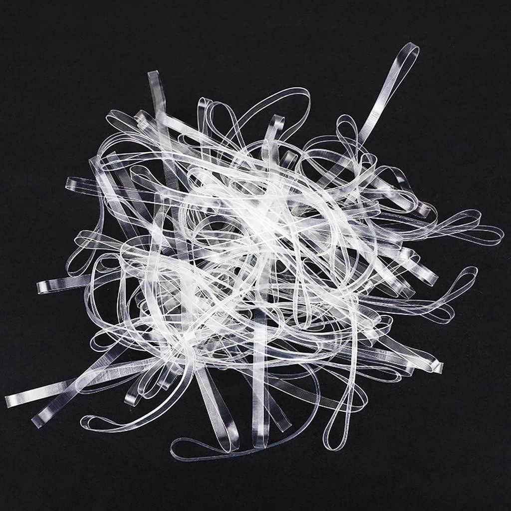 20 Pcs Clear Large Rubber Bands 10 Inch Hardly Degrade TPU Elastic Bands Heavy Duty Rubber Bands for Wrapping and Fixing