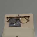 Madison Avenue Blue Light Blocking Glasses Anti Eyestrain UV Glare Blue Light Glasses for Women with Case, TV Phone Computer Gaming Eyeglasses (Coffee Brown)
