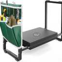 FLINTER Garden Kneeler and Seat, 10.2" Wider Heavy Duty Thick Gardening Bench for Kneeling and Seat - Multifunctional Kneeler Bench, Gardening Gifts for Women, Seniors Grandparents, Black