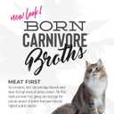 Tiki Cat Born Carnivore Broths Variety Pack, Meaty Bites, Hydration and Flavor Supplement Wet Cat Food Topper, 1.3 oz. Pouch (Pack of 12)