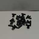 Outus 30 Pieces Push Pins Clips Thumb Tacks with Clips Cork Board Tacks for School Artworks Projects on Cork Photos Documents on Bulletin Board No Holes for The Paper(Black)