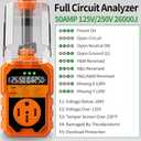 26000J RV Surge Protector 50 Amp, Auto Shutoff & Reset Voltage & Temperature, LED Display Real-Time Circuit Analyzer, RV Adapter Plug for Camper Travel Trailers