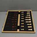 Magnetic Chess Board Set for Adults & Kids, 15" Wooden Folding Chess Boards, Handcrafted Portable Travel Chess Game with Pieces Storage Slots