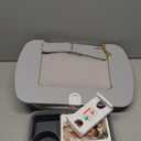 Tablet Stand Pillow with Snack Bowl, iPad Lap Holder for Hands-Free Reading and Relaxation on Bed, Couch, Recliner, 360 Rotating Clip for 4.7-13" Kindle, eBook, Tablet, iPhone (Light Gray)