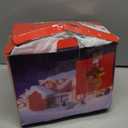 6 FT Thanksgiving Inflatable Turkey with LED Lights, Funny Chef Turkey Holding Burger Sitting on Pumpkin, Blow Up Yard Decoration for Outdoor, Fall Harvest & Holiday Party Decor