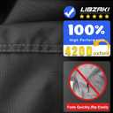 Motorcycle Cover 420D Heavy Duty All Season Universal Weather Waterproof Outdoor Protection 96" XXL Vehicle Cover/Black/Gray