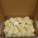 Homemory 48Pack Flameless Flickering Led Votive Tealight Candles,200+Hour Lasting Battery Operated Candles,Soft White for Valentine's Day,Wedding,Proposal Anniversary (Ivory Base,Battery Included)