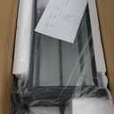 26 in Large Outdoor Wall Lantern, Modern Matte Black Exterior Light Fixtures for House with Clear Glass Shade, Large Outdoor Light Fixtures Wall Mount E12 Base Garage & Porch Wall Light