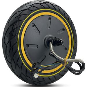 10''Hub Motor With Solid Tire 500w Drive Power Wheels Kit Tubeless Type Suitable for Segway Ninebot Max G30P G30LP Electric Scooter 10x2.5, Front or Rear Accessories
