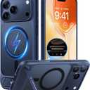 TORRAS Strong Magnetic & Seamless Stand for iPhone 17 Pro Max Case, Fit for MagSafe, Military Grade Drop Protection, Invisible Adjustable Kickstand, Camera Control Button, Translucent Matte Deep Blue