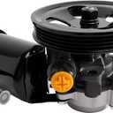 Power Steering Pump Assembly with Pulley & Reservoir, Compatible with 1995-2004 Toyota Tacoma V6 3.4L,1996-2002 4Runner V6 3.4L,1995-1998 T100 V6 3.4L,Replaces 21-5229 4432004030 4432004052