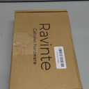 Ravinte 25 Pack Solid 5 Inch Square Cabinet Handles - Brushed Brass Drawer Pulls - Kitchen Hardware Handles (5" Hole Center)