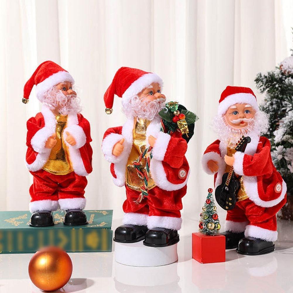 Funny Twerking Santa Toy,10.5in Jolly Twerking Booty Shaking Dancing Santa Claus with Music Singing Animated Christmas Sant-a Toys Christmas Birthday Gifts for Kids Aged 3-12 (3PCS) (1set)