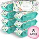 Amazon Brand - Mama Bear Gentle Formulated without Fragrance Baby Wipes, Hypoallergenic, Sensitive Skin, Unscented, 800 Count (8 Packs of 100)