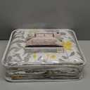 Lush Decor Aprile Reversible Floral Quilt Queen Size 3 Piece Set Full/Queen, Yellow & Gray - Bedding Set - Floral Quilt - Cottage Bedroom Décor