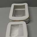 LETGO Clear Makeup Bags Set - TSA Approved Toiletry Bags with Zipper, Makeup Organizer for Carry-on Travel Essentials, Car Essentials Bags for Women & Men (Mini+Large White)