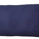 WhatsBedding Body Pillow Cover Cotton Fabric, Long Pillowcase Breathable & Skin-Friendly, Envelope Closure - Navy Blue (20x54 inch)