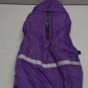 Doglay Dog Coat, Waterproof Dog Jacket Pet Winter Coat for Cold Weather with Thicken Furry Collar, Reflective Puppy Winter Jacket Warm Fleece Lining for Small Medium Large Pets (L(Chest : 19.7-27.56" , Back :15.7"), Purple)