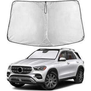 EcoNour Windshield Sunshade Compatible for Mercedes Benz GLE 350 450 2012-2024 2025 2026, Sun Visor for Front Windshield & Window Sun Shade Cover, UV Heat Blocker & Protector, Car Accessories