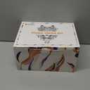 Large Bamboo Box with Combination Lock, Decorative Locking Box with Detachable Compartment, Rolling Tray, Smell Proof Jars, Mylar Bags - Great Holidays Gifts (black)