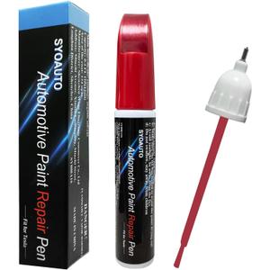 SYOAUTO Multicoat Red PPMR Touch Up Paint for Tesla Model Y 3 X S Car Touch Up Paint Pen 0.4 oz Automotive Scratch Repair Pen Brush and Tip 2 in 1 Pen (Multicoat Red PPMR)